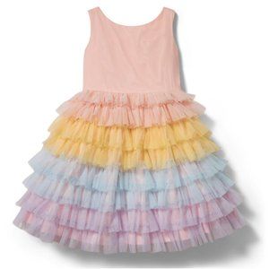 JANIE AND JACK RAINBOW TIERED TULLE DRESS